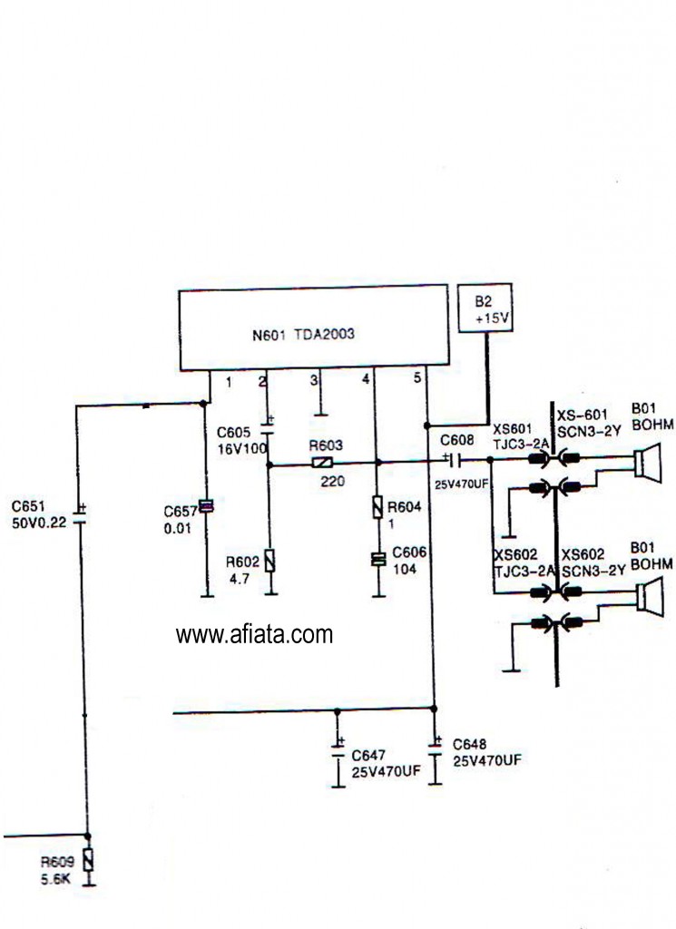 tv audio using tda2003