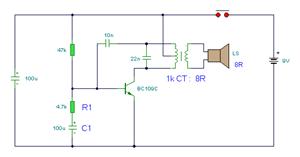 doorbell circuit diagram circuit