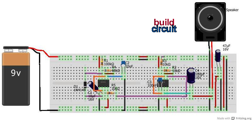 light activated police siren using 555 timer circuit