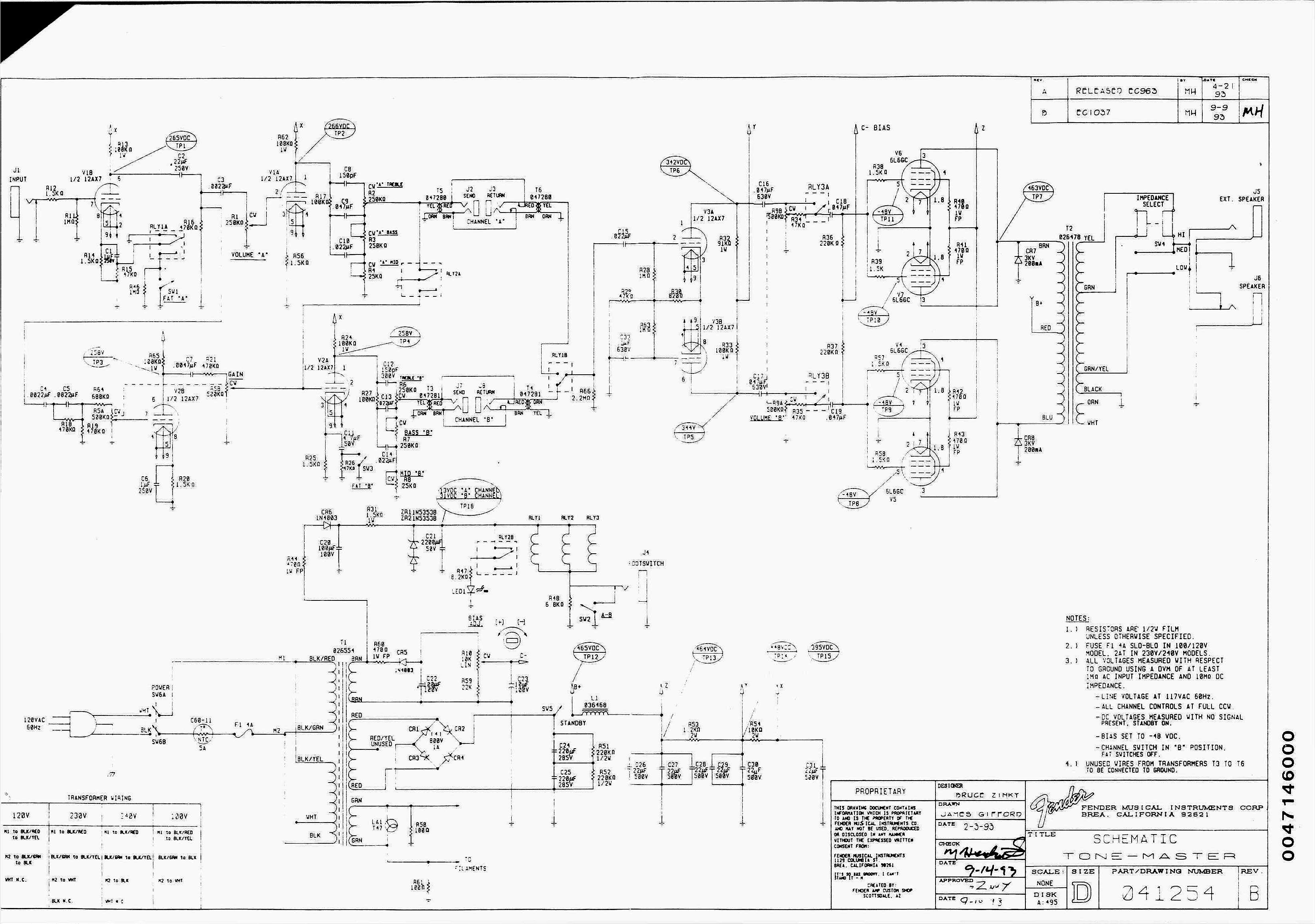 Blue Guitar Schematics circuit