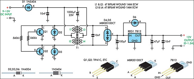 12v regulated inverter supply