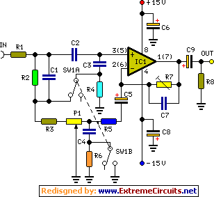 automatic loudness control circuit schematic circuit