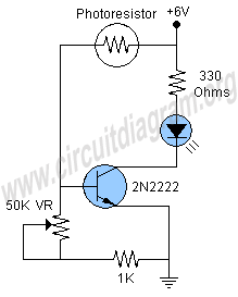 light activated led circuit