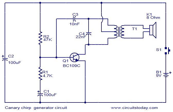 Canary chirp generator