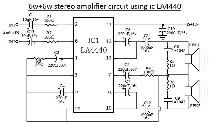 LA4440 Stereo Amplifier