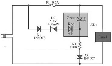 Alarm LED Light Circuit