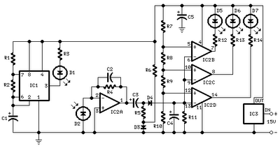 car parking sensor circuit using infra circuit