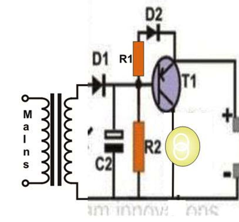 cheap emergency light circuit diagram
