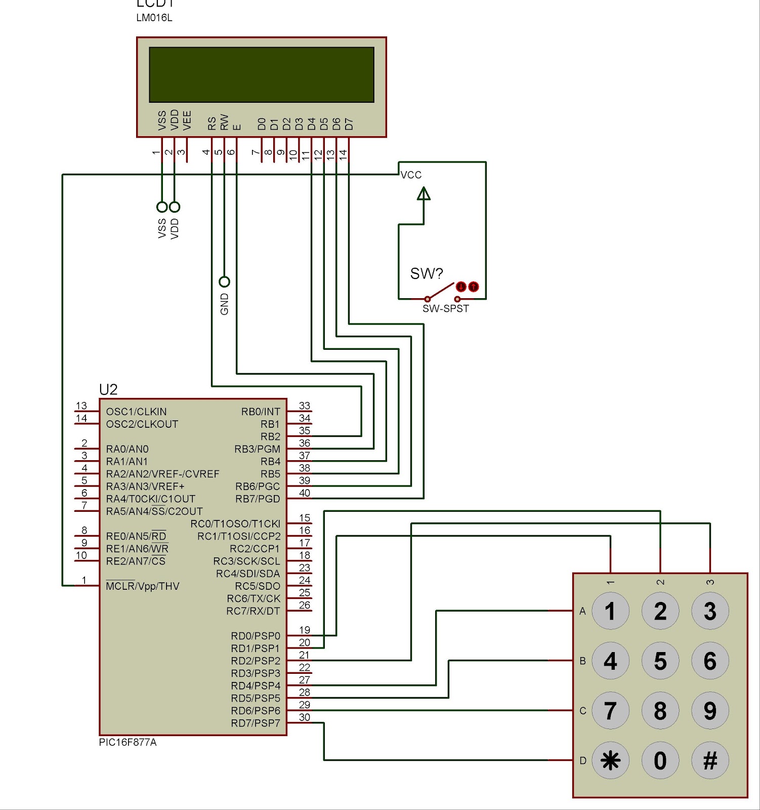 PIC Microcontroller-Based Electronic Lock