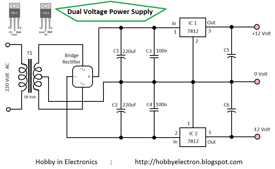 dual voltage power supply 12 volt