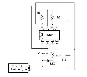 Extend Timer Range For The 555 circuit