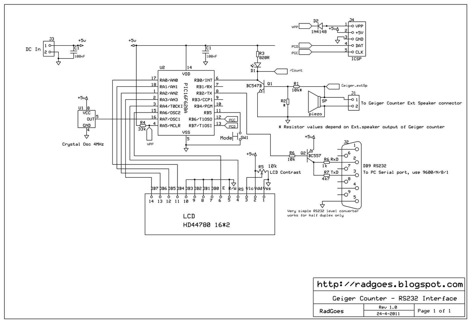 schematic diagram of my geiger counter