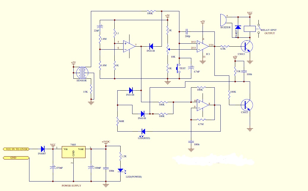 Gas Sensor Leakage Detector