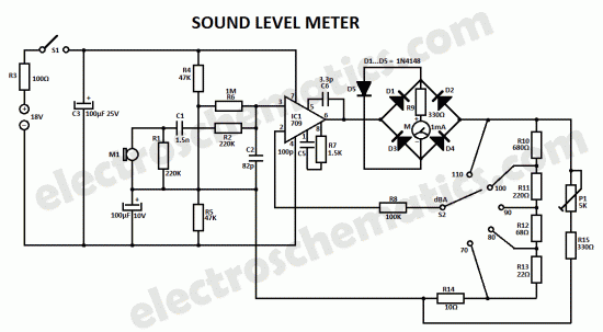 sound level meter circuit