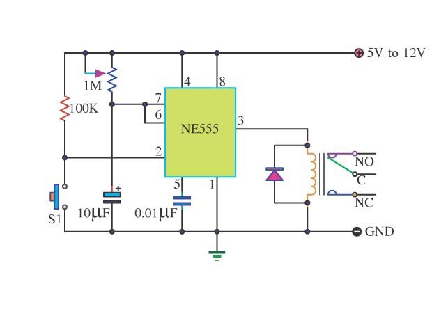 timer 555 schematic circuit