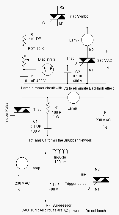 Triac Optimization Circuits Schematic Diagram circuit