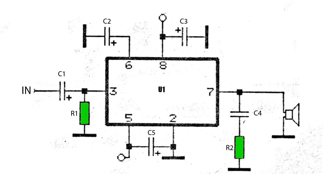 50W car audio amplifier schematic circuits