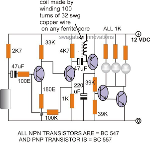 Simple Clap Operated Stairway Light Switch Circuit
