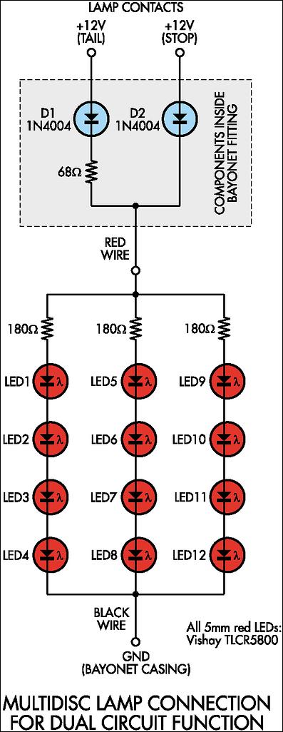 LED Lighting For Dual-Filament Lamps