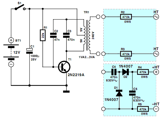 Mini High-Voltage Generator circuit