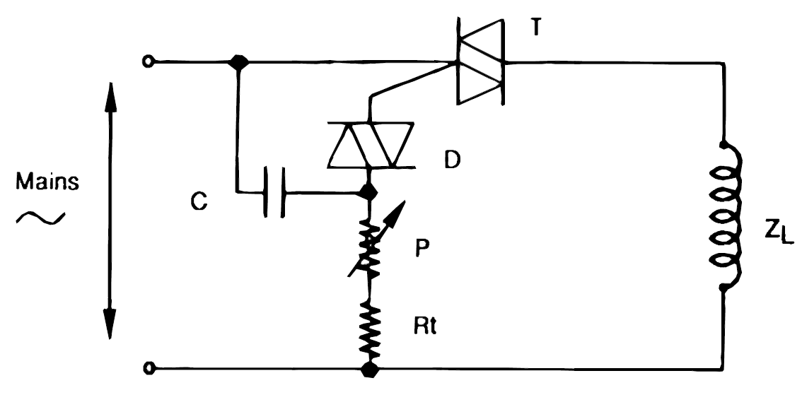 how to use triacs for inductive loads – Circuit Schematic