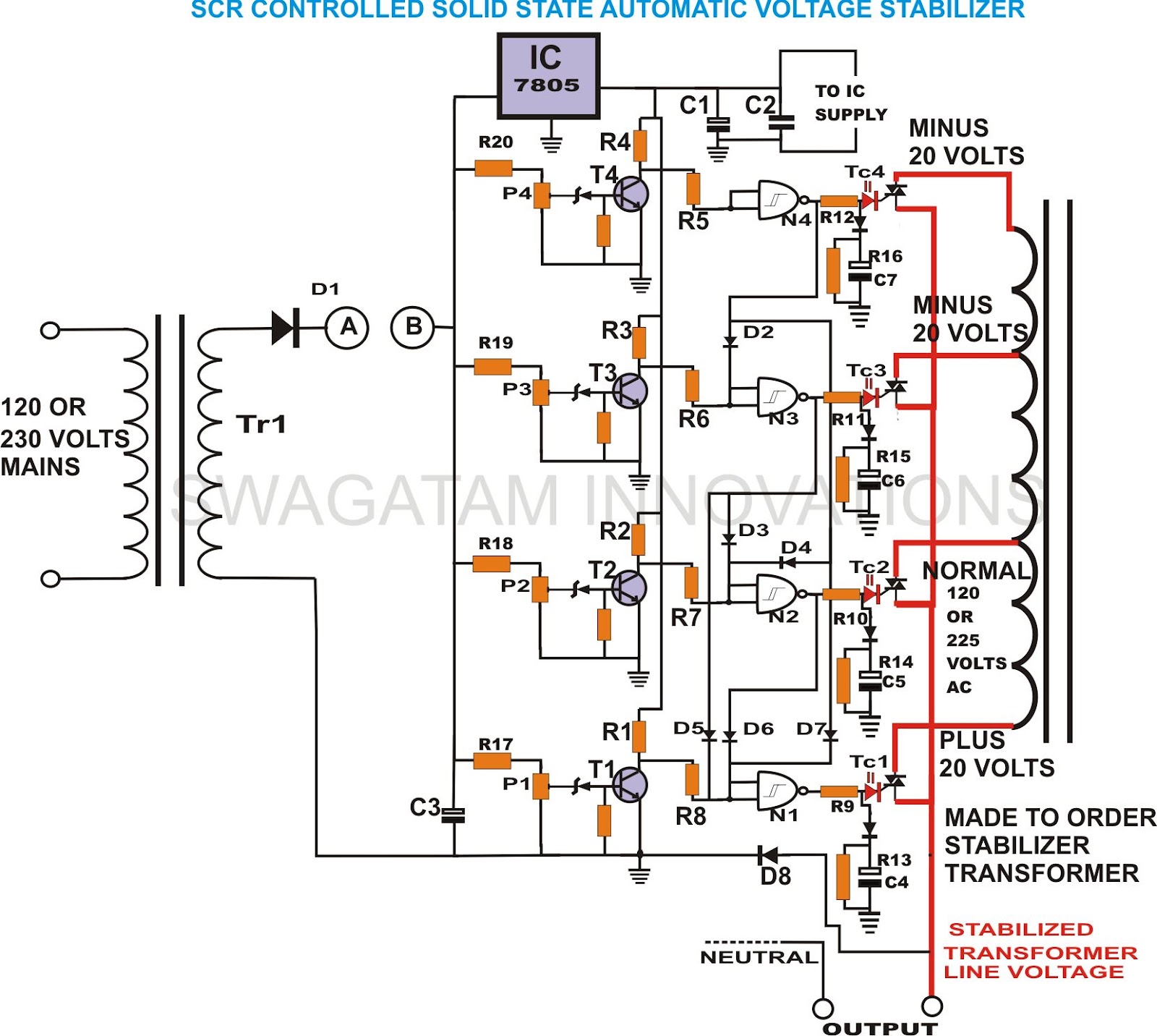 build solid state scrtriac controlled circuit