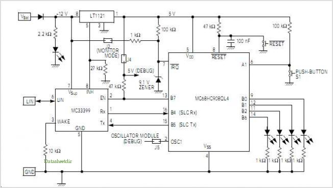 Lin Drivers For Slic Module On The Mc68hc908ql4