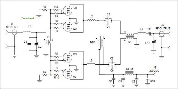Low Cost 1000 Watt 300 Volt Rf Power Amplifier For 27.12mhz