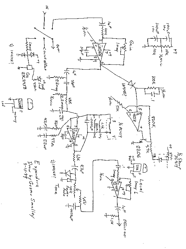 pedal schematics circuit