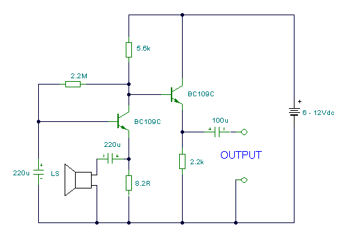 Speaker Microphone circuit diagrams circuit