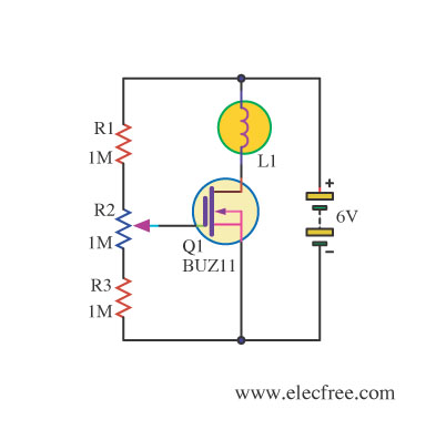 Linear Light Dimmer by Power Mosfet