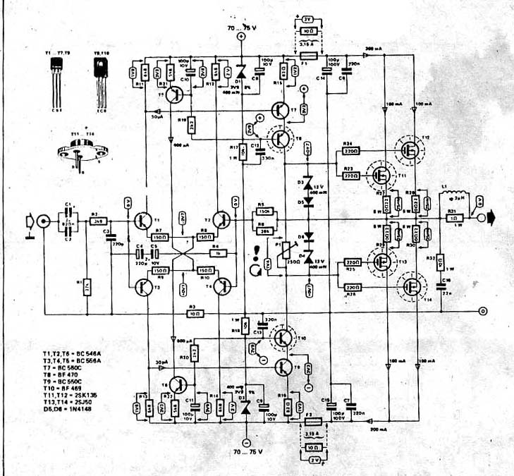 High power mosfet amplifier circuit ideas circuit
