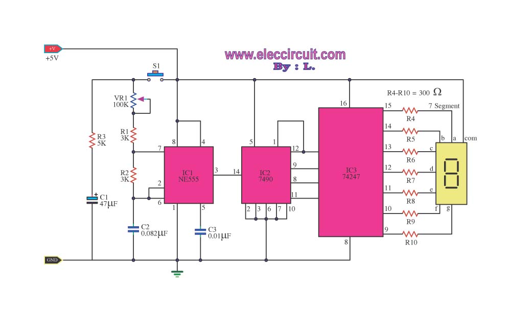 Digital Dice circuit