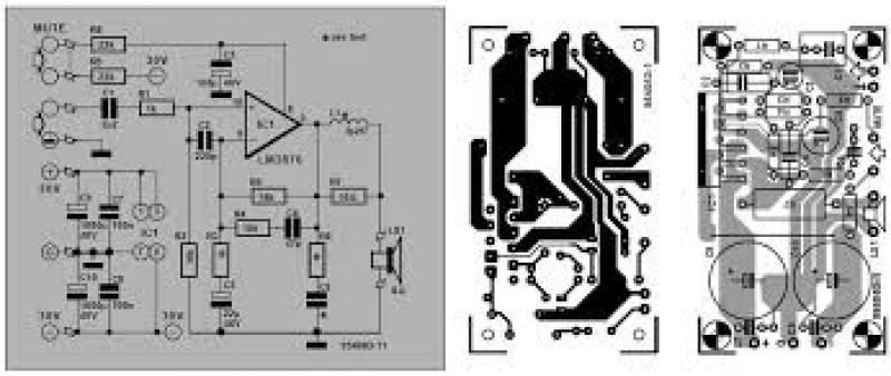 LM3876 - High-Performance 56W Audio Power Amplifier with Mute circuit