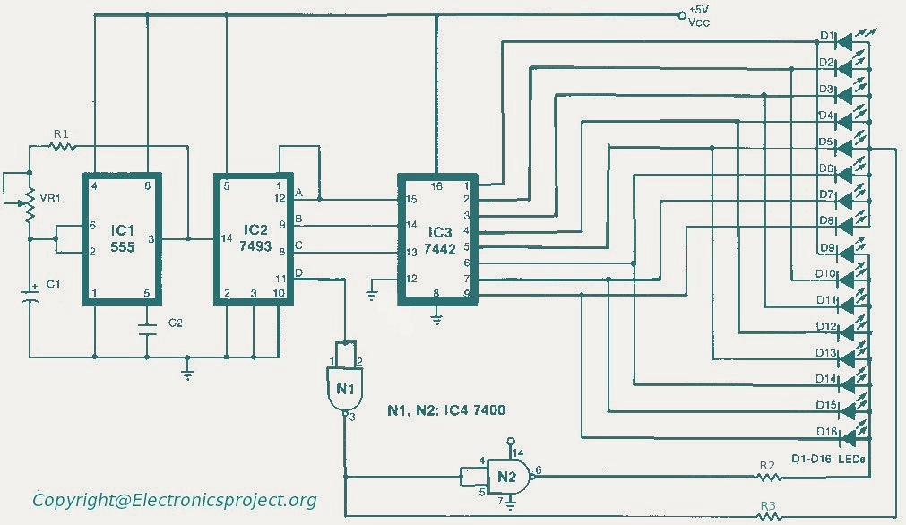Led Running Lights circuit