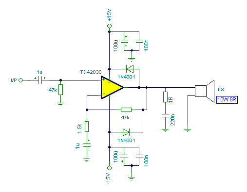200W Hybrid Audio Amplifier Circuit