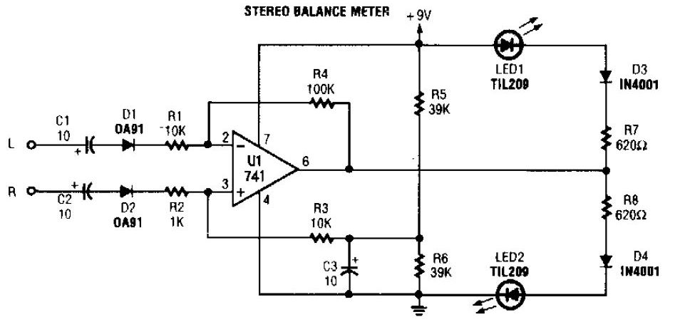 Stereo Balance Indicator Circuit