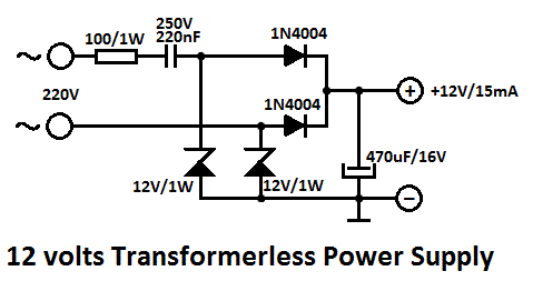 Capacitor Power Supply Circuit