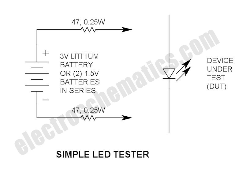 Simple LED Tester circuit
