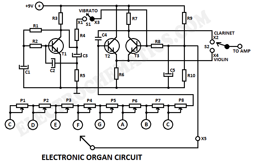 Electronic Organ Circuit