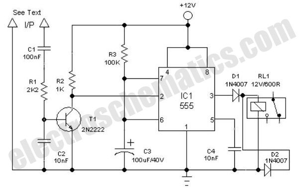 Sound Controlled Toggle Switch circuit