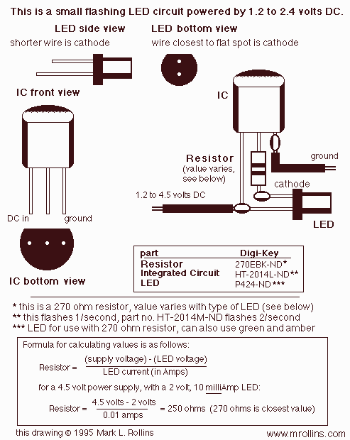 LED Blinker with HT-2014M circuit
