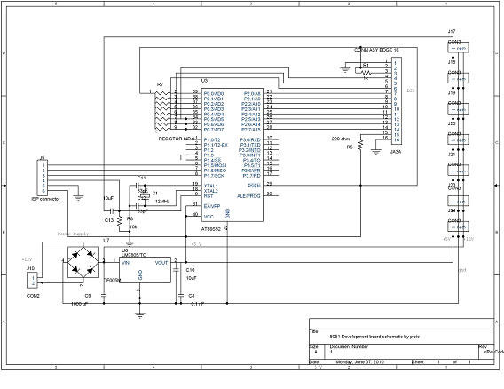 DTMF Based Robo Car Design  Circuit using 8051 Microcontroller circuit