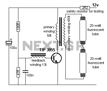 12v compact fluorescent circuit