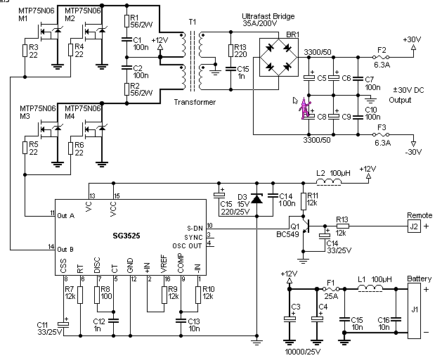 12v to 30v dc to dc converter schematic – Circuit Schematic