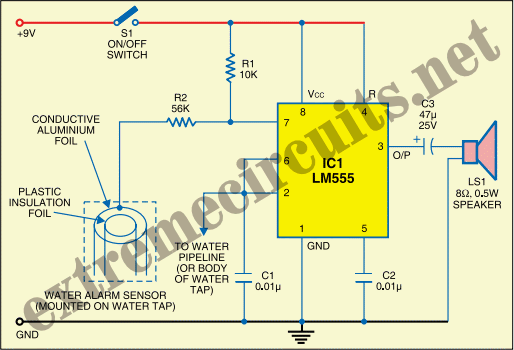 drinking water alarm schematics