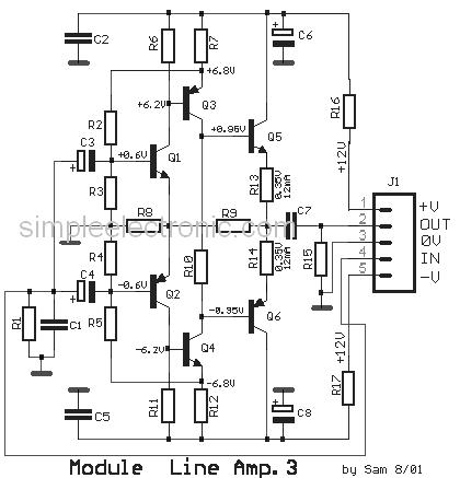 low impedance simple preamplifier circuit
