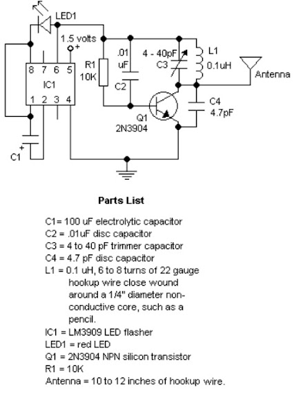 Tracking FM Transmitter Schematics Schematic Diagram circuit