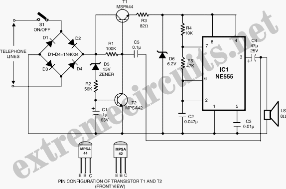 Watch-Dog For Telephones circuit