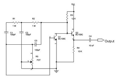 Sine wave oscillator circuit